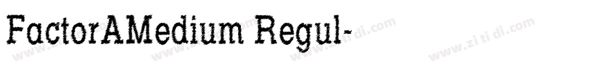 FactorAMedium Regul字体转换